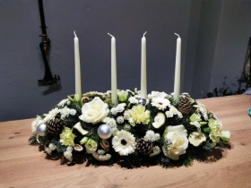 Traditional White Table Arrangement